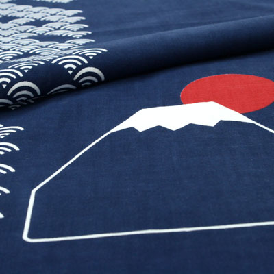 手ぬぐい「富士山に日の出」